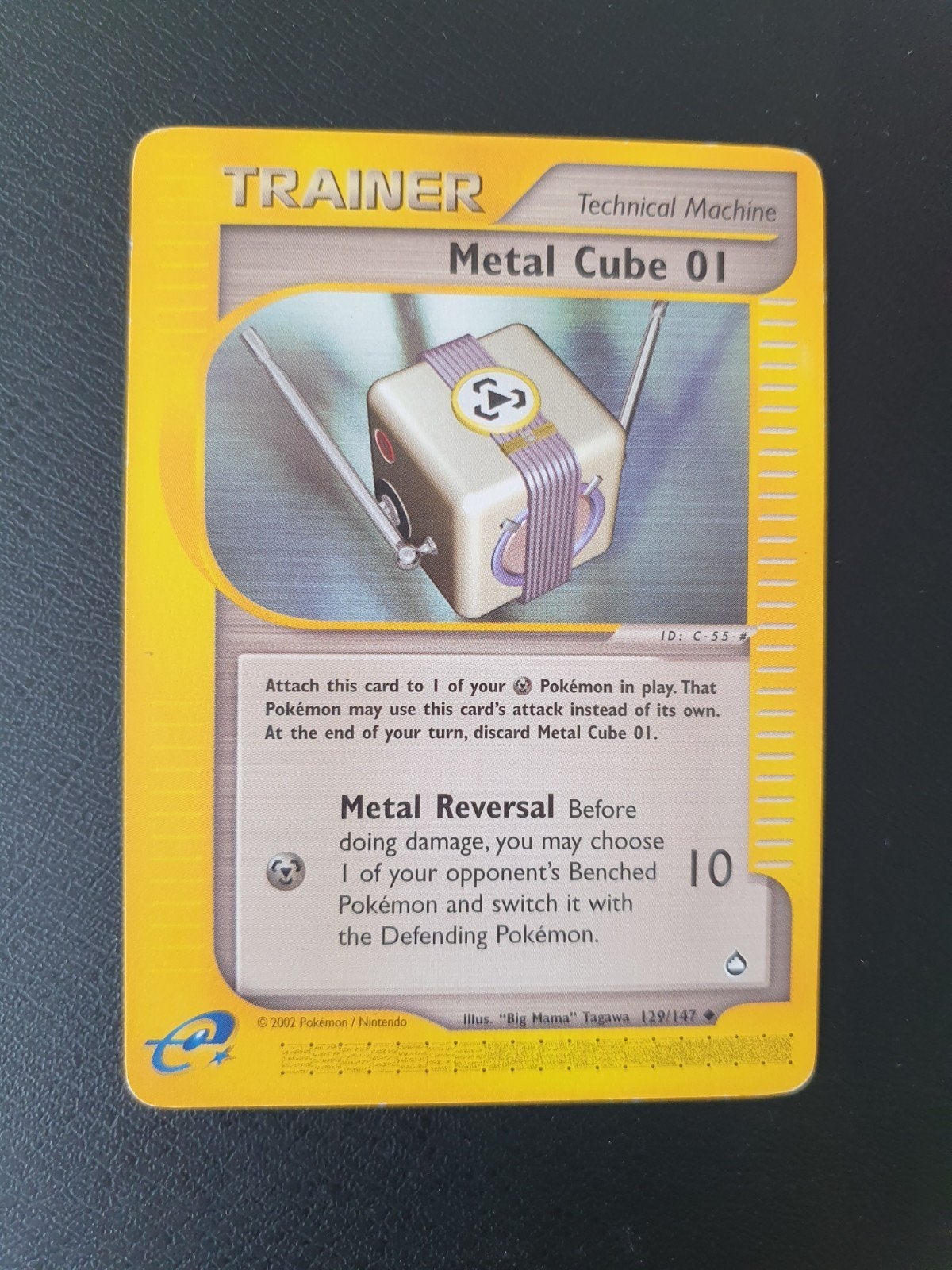 trainer metal cube 01 129/147 pokemon kaart, Ophalen of Verzenden, Zo goed als nieuw, Losse kaart