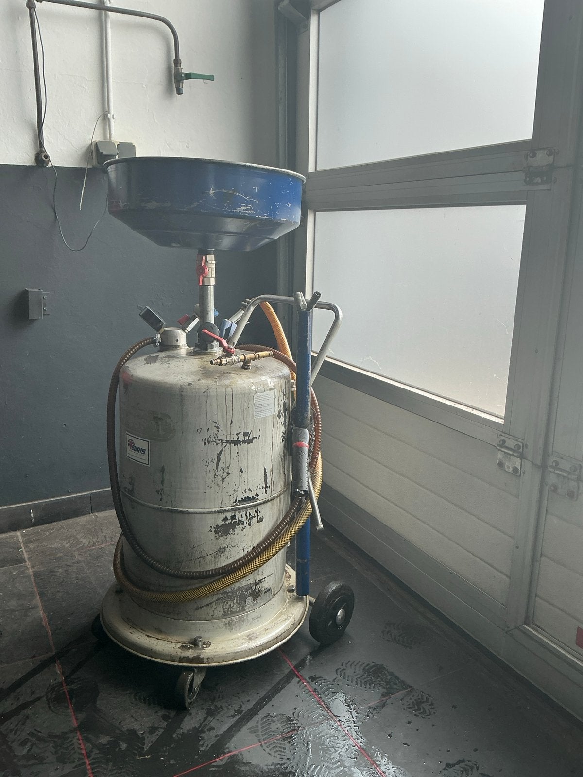 Olie opvangwagen met afzuiging 75L PRESSOL, Auto diversen, Autogereedschap, Ophalen, Gebruikt