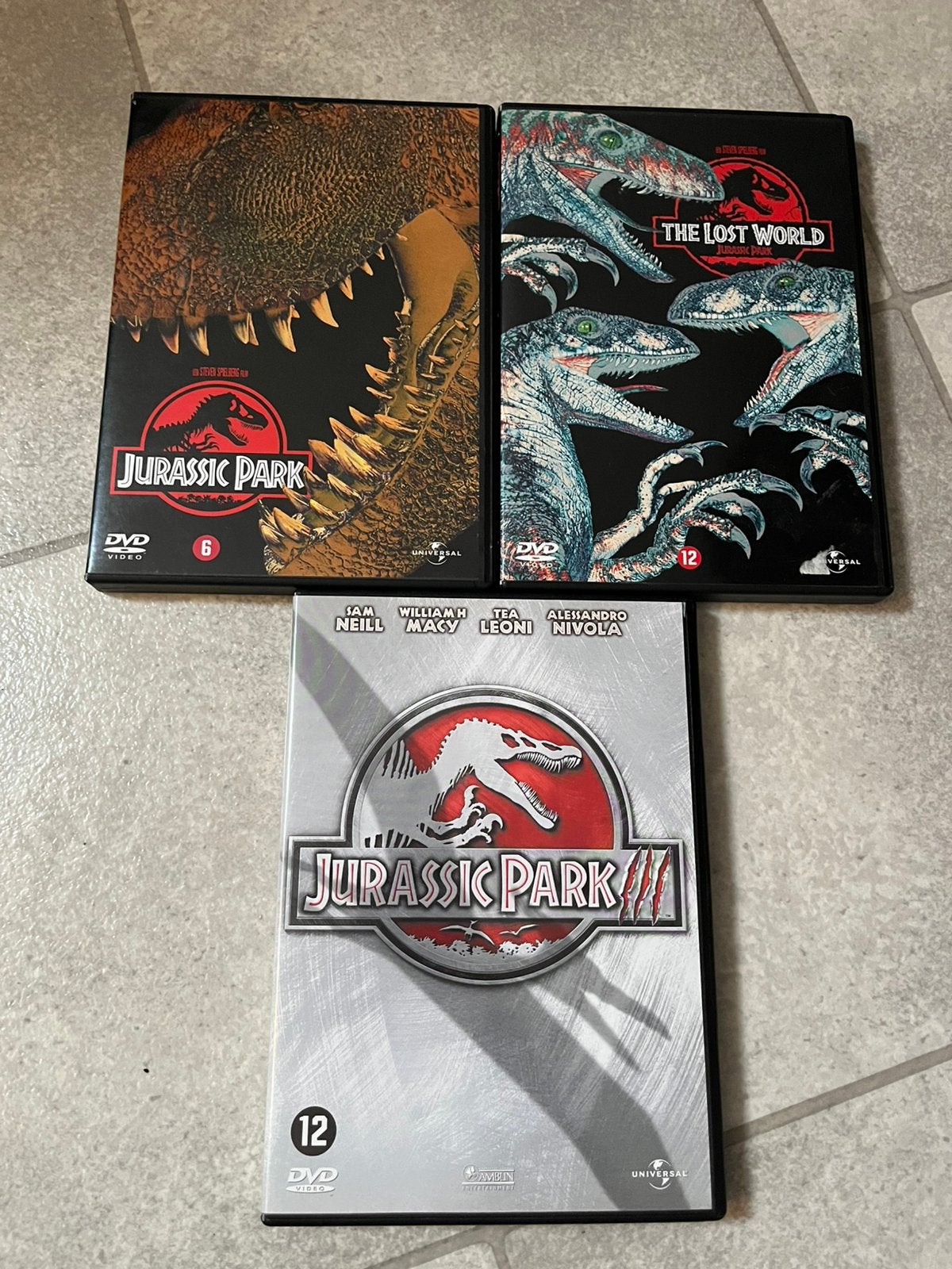 Jurassic Park 1-3, Ophalen, Engels, Nederlands, Zo goed als nieuw