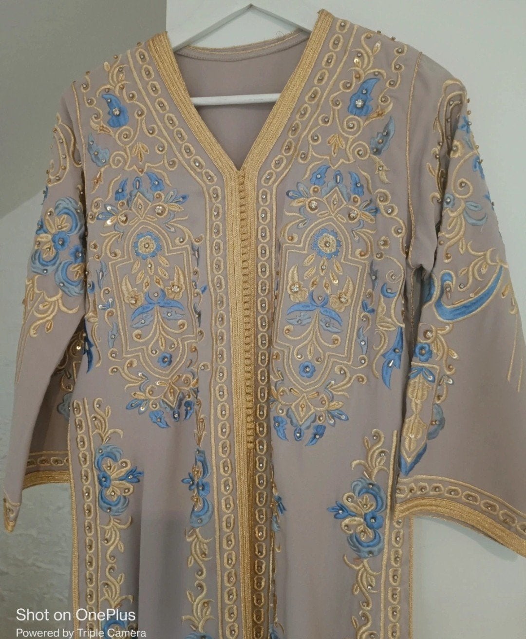 Prachtige handgemaakte Lebsa/Takchita - Maat XL, Kleding | Dames, Takchita, Overige typen, Verzenden, Beige