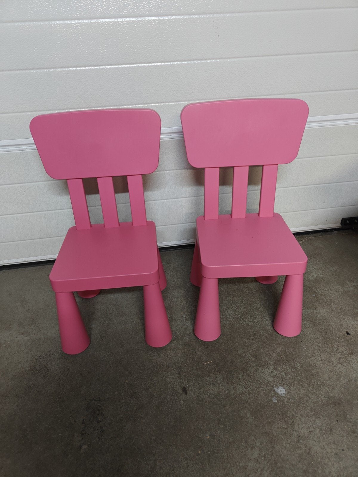 Twee roze IKEA kinderstoeltjes mammut, Ophalen, Zo goed als nieuw, Stoel(en)