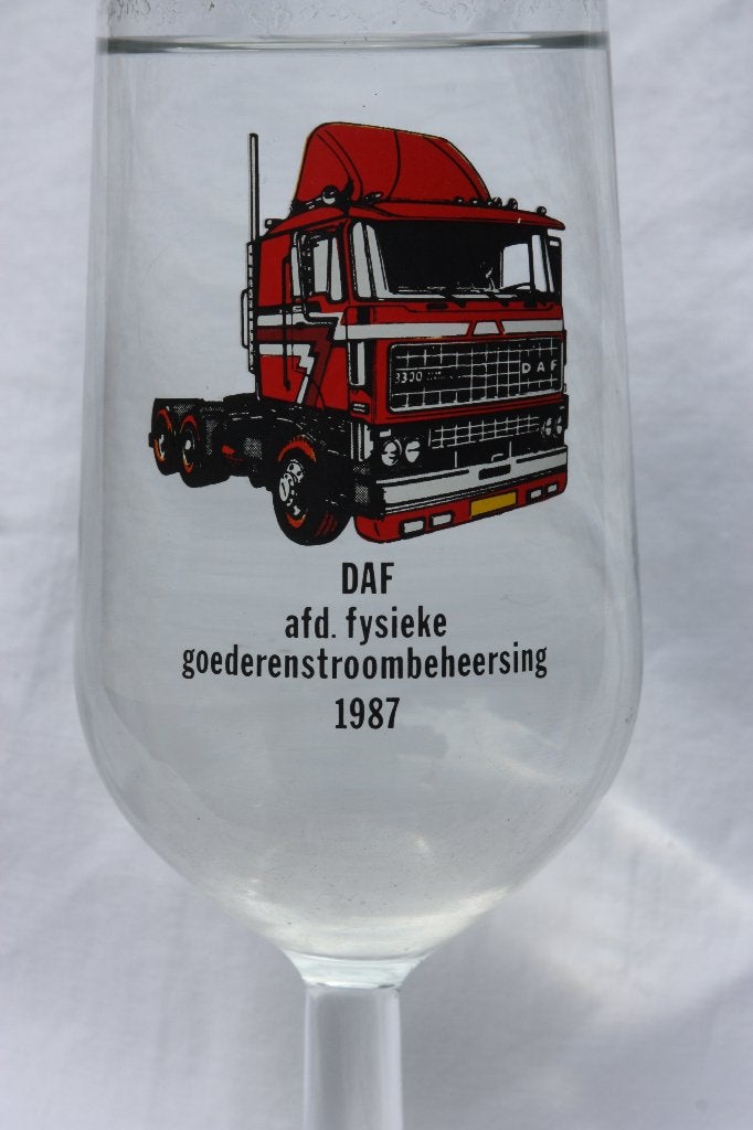 DAF glas Afd Fysieke goederenstroombeheersing 1987 mooi, Ophalen of Verzenden, Gebruikt, Overige typen