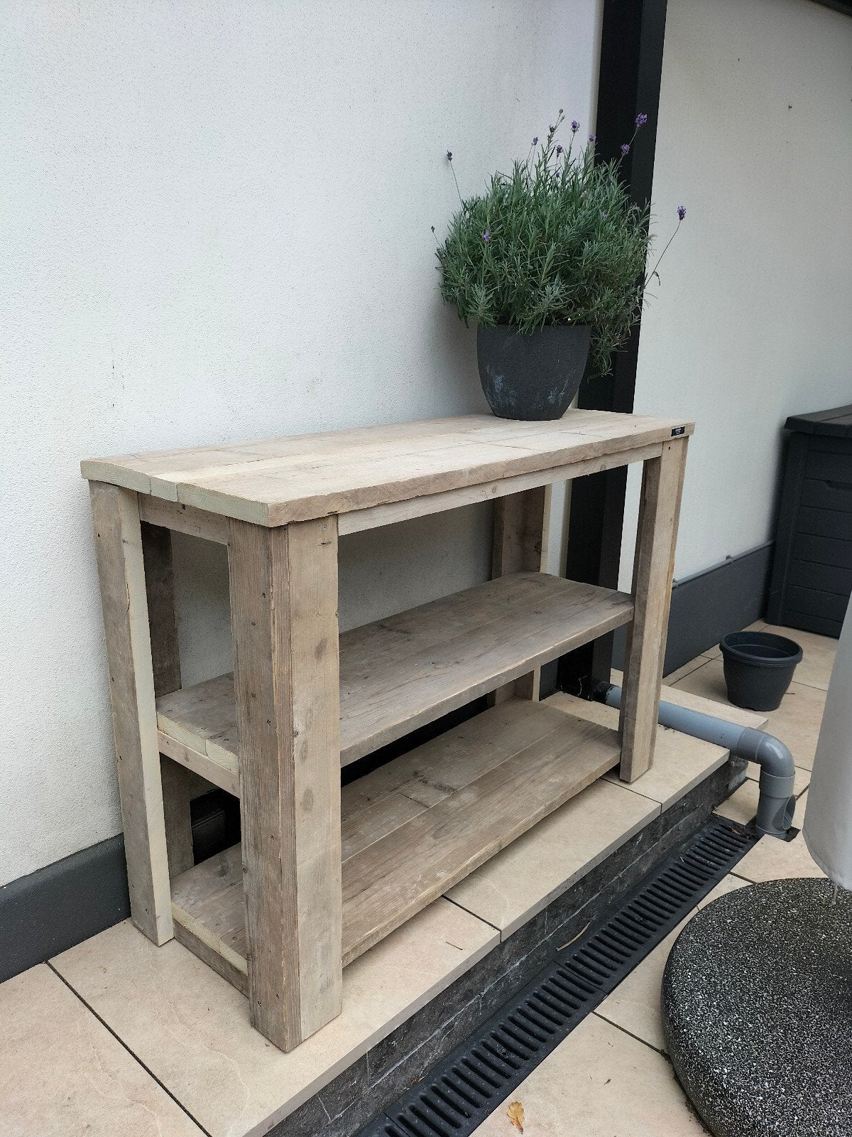 oppottafels en sidetables van steigerhout, 100 tot 150 cm, Nieuw, Ophalen of Verzenden, Landelijk