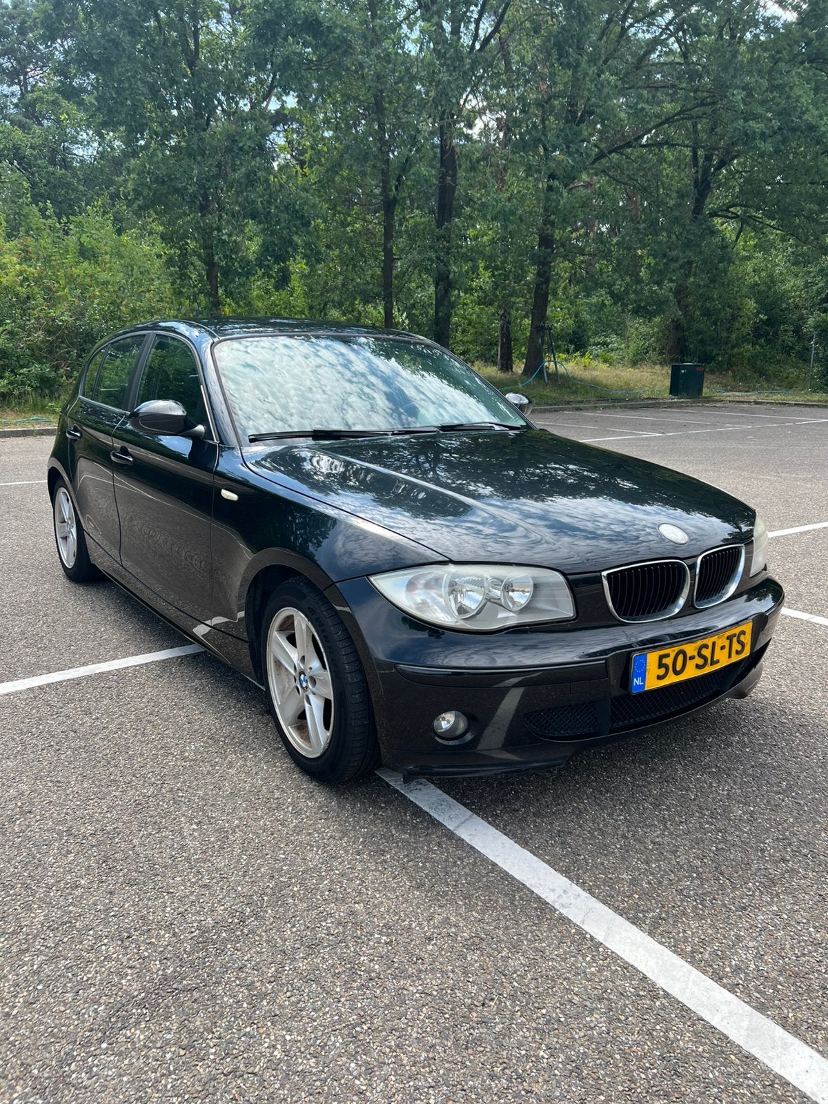 BMW 1-Serie 1.6 116I 2006 Zwart, Auto's, BMW, 1596 cc, Achterwielaandrijving, 4 cilinders, 635 kg