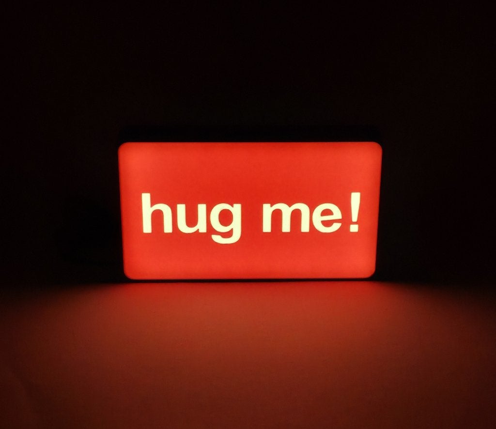 hug me! LED Lightbox- Moderne Sfeerlamp, Kunststof, Overige merken, Verzenden, Nieuw