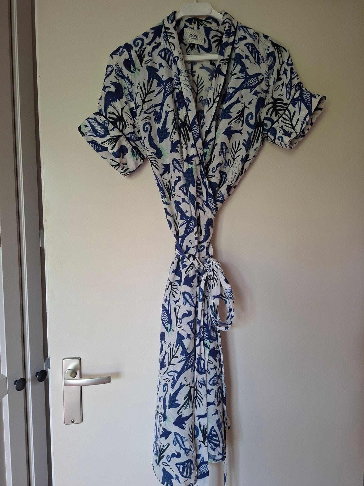 POM overslagjurk maat 38, Kleding | Dames, Ophalen of Verzenden, Zo goed als nieuw, Maat 38/40 (M), Onder de knie