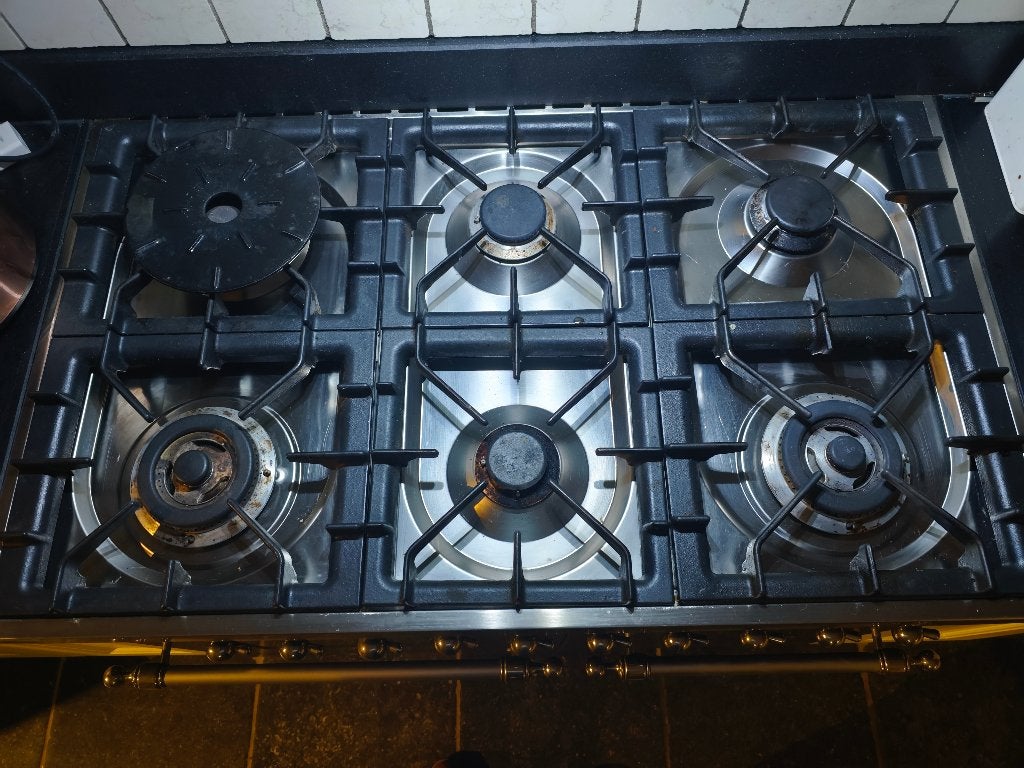 Boretti fornuis 100cm  6 gaspitten 2 ovens, Ophalen, Gebruikt, 60 cm of meer, Gas