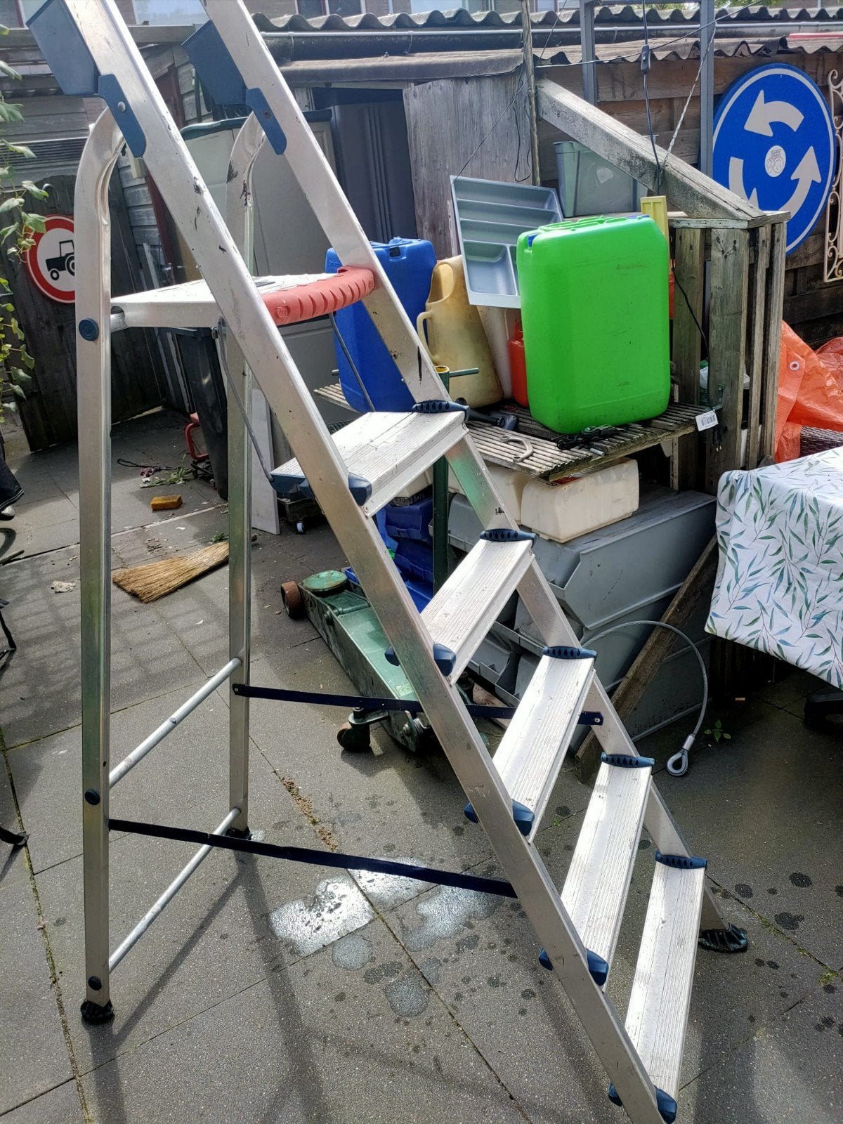 Altrex trap, 5 treden, gebruikt, Doe-het-zelf en Verbouw, Ophalen of Verzenden