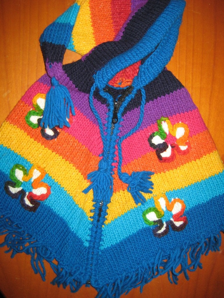 Poncho met capouchon, 86/92 (346), Kinderen en Baby's, Babykleding | Maat 86, Ophalen of Verzenden, Zo goed als nieuw, Meisje