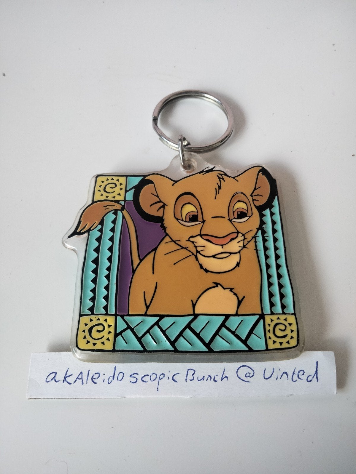 Vintage Lion King sleutelhanger, Ophalen of Verzenden, Leeuwenkoning of Jungle Boek, Zo goed als nieuw, Overige typen