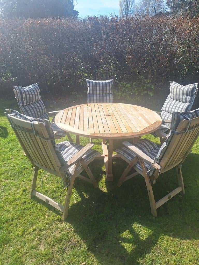 Teakhouten tuinset van teak&garden., Ophalen