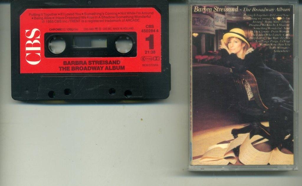 Barbra Streisand – The Broadway Album 11 nrs cassette 1985, 1 bandje, Ophalen of Verzenden, Zo goed als nieuw, Origineel