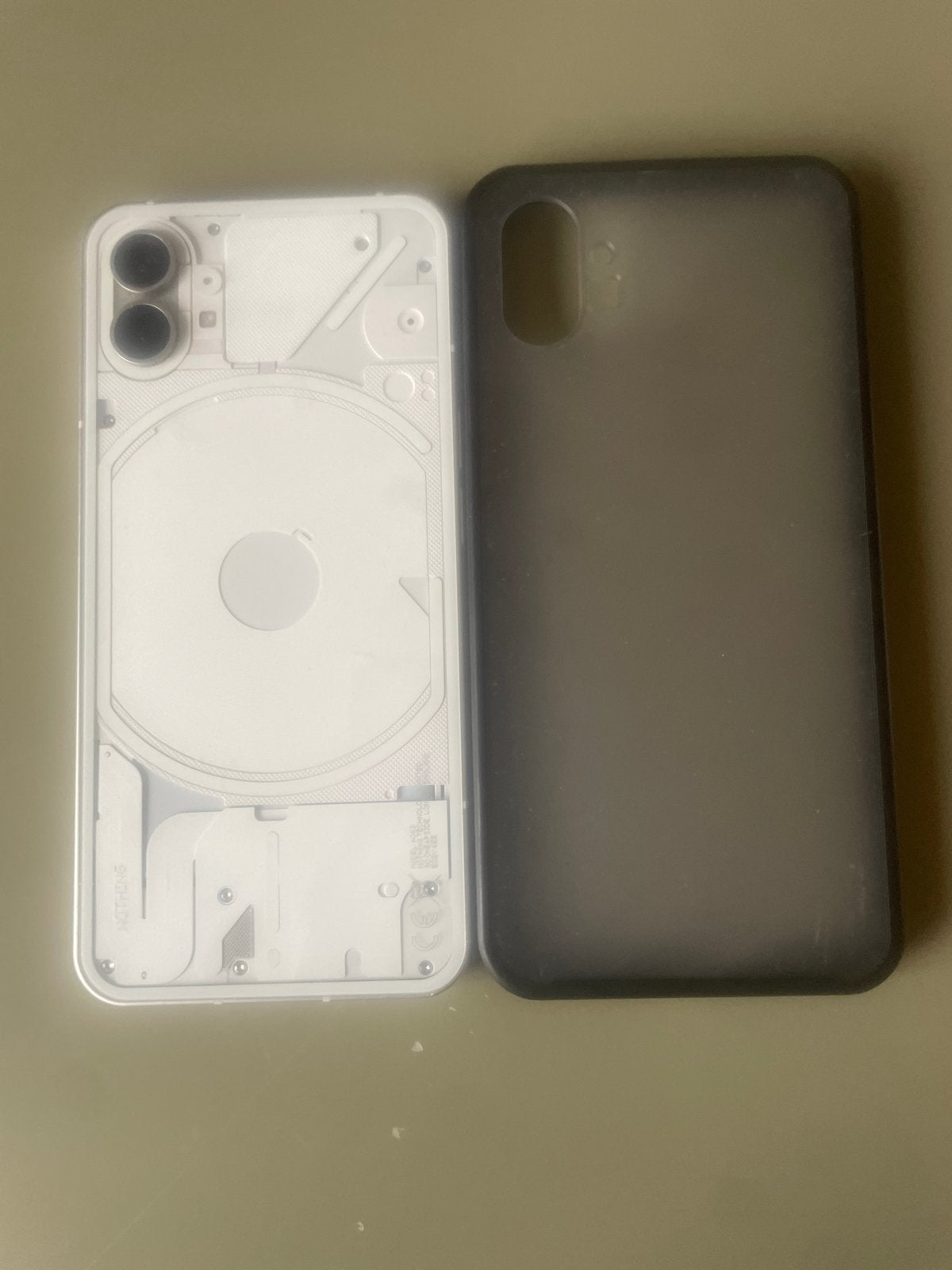 Nothing Phone 1 met hoesje, Ophalen of Verzenden, Zo goed als nieuw, Zonder abonnement, Zonder simlock