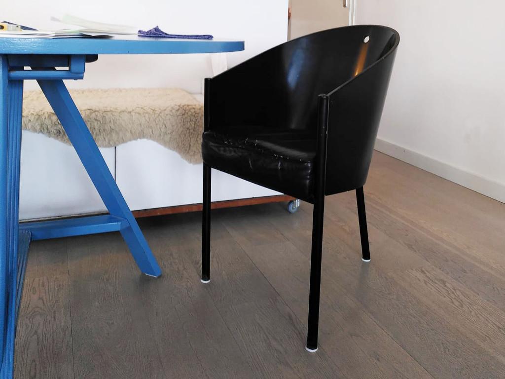 Philippe Starck Fauteuil Costes kuipstoeltjes (Driade), Huis en Inrichting, Stoelen, Ophalen, Gebruikt, Zwart, Vintage postmodern