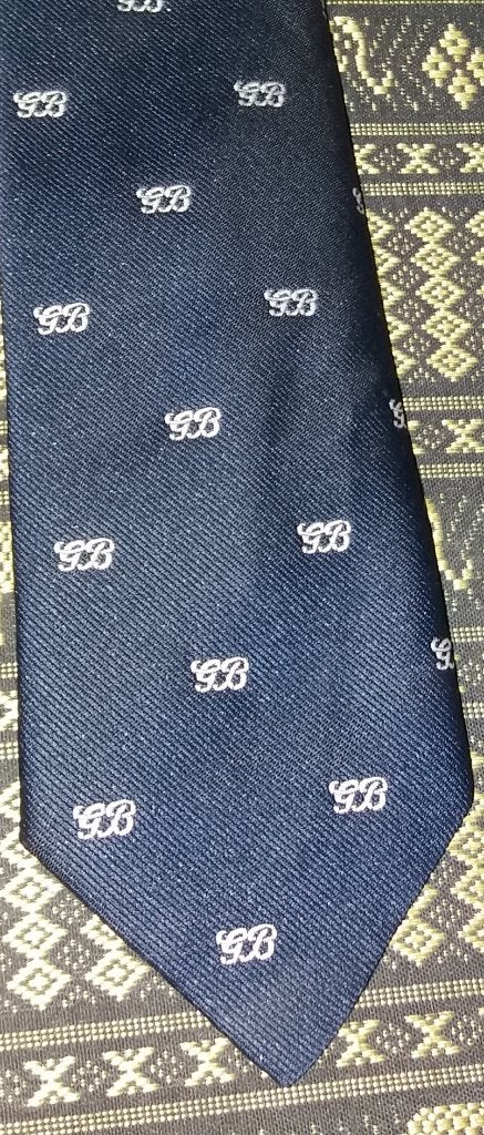 Grolsch Bier stropdas blauw met witte letters, Ophalen of Verzenden, Nieuw, Kleding, Grolsch