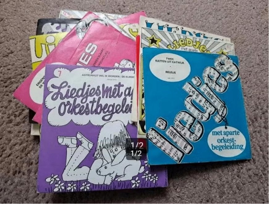 22 vinyl singles liedjes+aparte orkestbegeleiding 1968-1983, Cd's en Dvd's, Ophalen of Verzenden, Gebruikt