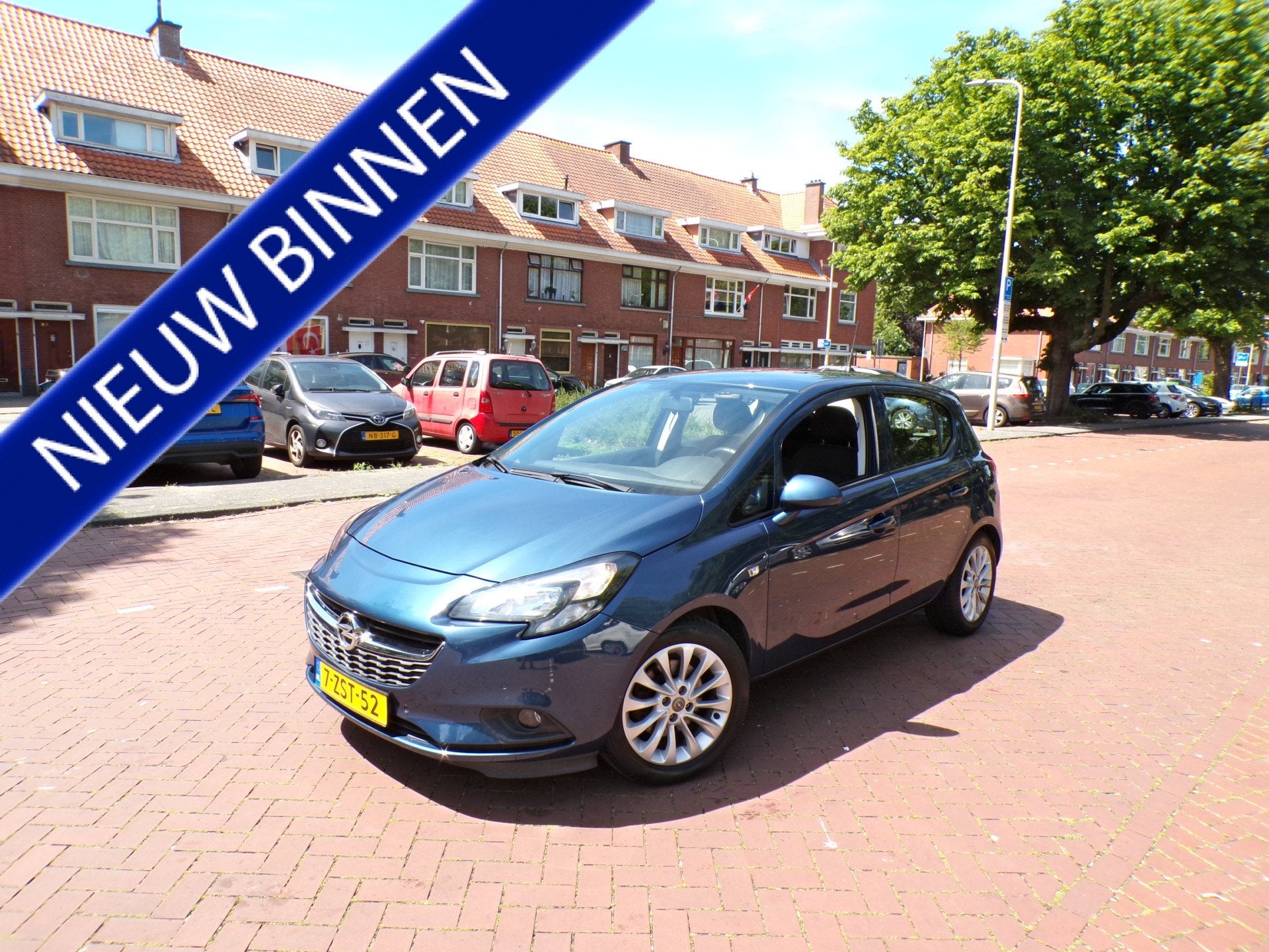 Opel Corsa 1.0 Turbo Edition CAMERA NAVI TEL CRUISECONT....., Auto's, Voorwielaandrijving, Gebruikt, Euro 6, Blauw