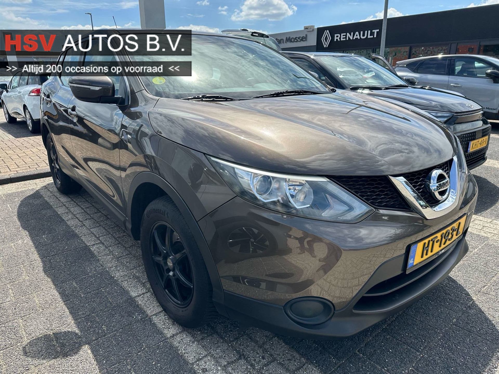 Nissan Qashqai 1.5 dCi Visia navi LM camera org NL, Auto's, Nissan, Voorwielaandrijving, Gebruikt, Bruin, Origineel Nederlands