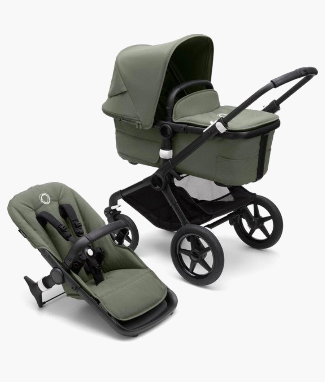 Bugaboo Fox 3 Forest Green, inclusief toebehoren, Ophalen of Verzenden, Gebruikt, Overige merken, Regenhoes