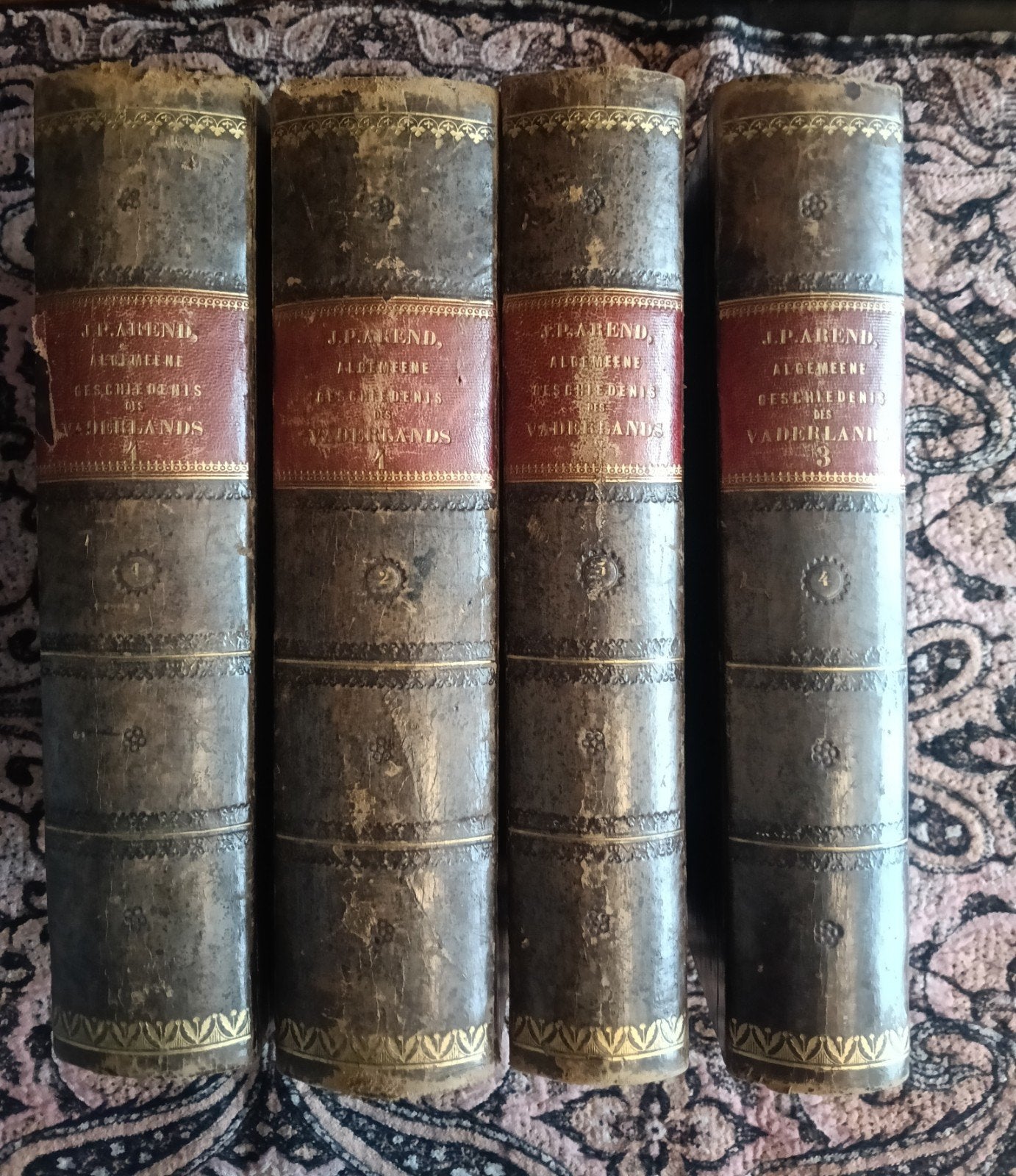 Algemene  Geschiedenis des Vaderlands, Ophalen of Verzenden, 19e eeuw, Gelezen, J.P. Arend, O. van Rees, W.G. Brill, J. van Vloten