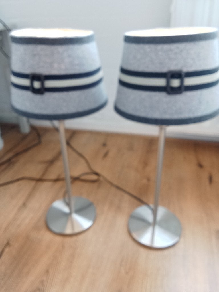 Tafellamp met kapjes van Riviera Maison (2x), Ophalen of Verzenden, Zo goed als nieuw, Metaal