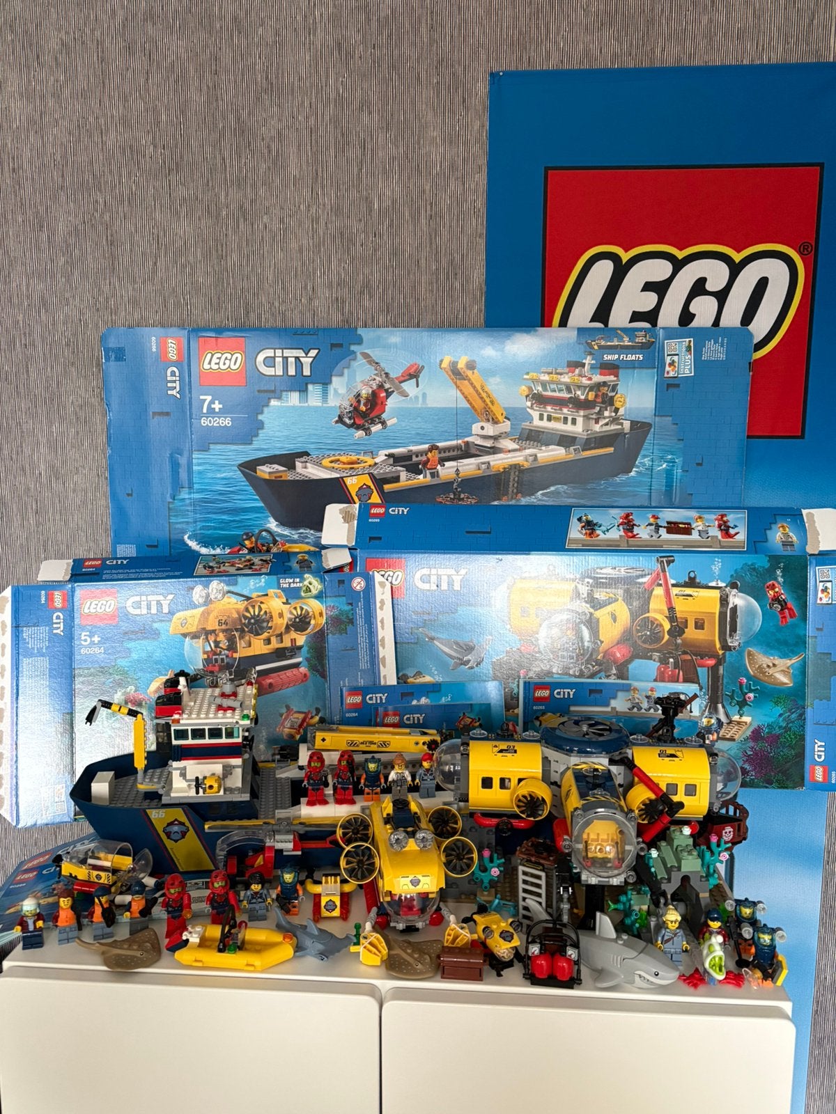 Lego onderwaterwereld 60264 60265 en 60266 schip verkenners, City, Lego, Ophalen of Verzenden, Zo goed als nieuw