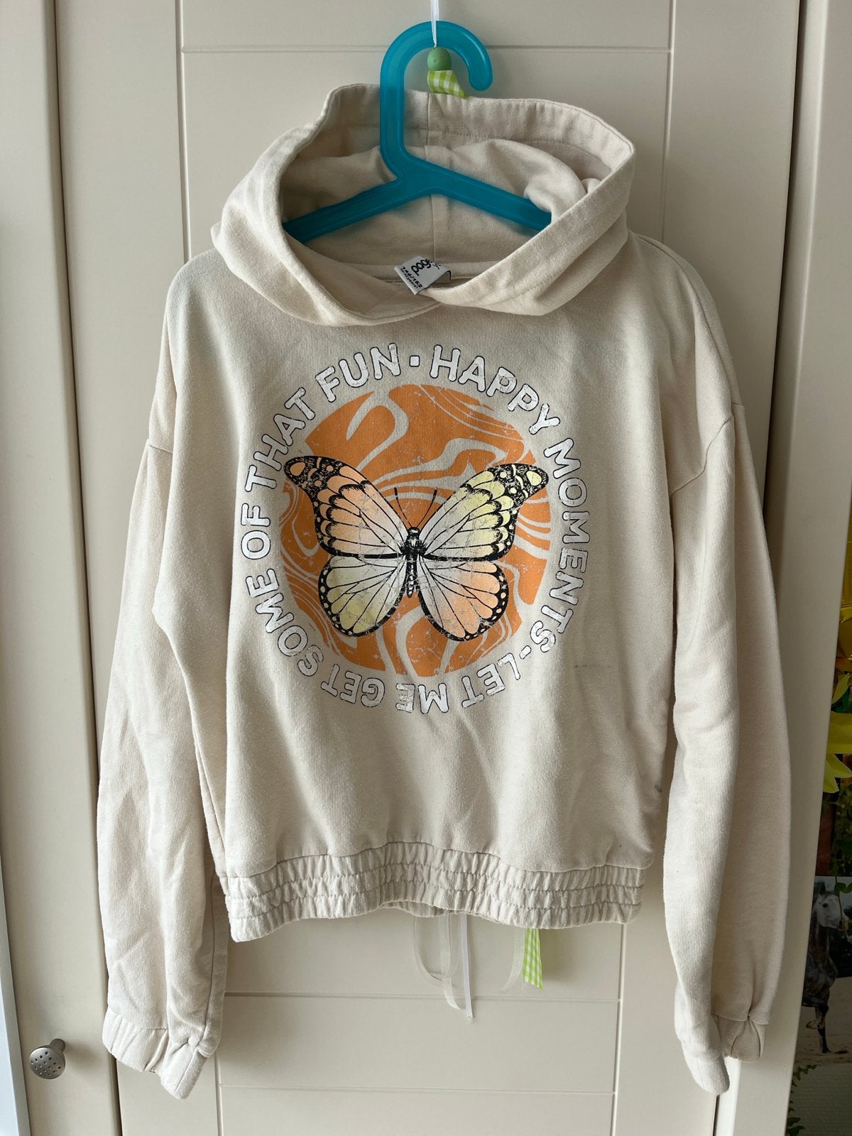 Page One Young hoodie maat 146/152 met vlinderprint, Ophalen of Verzenden, Gebruikt, Meisje, Trui of Vest