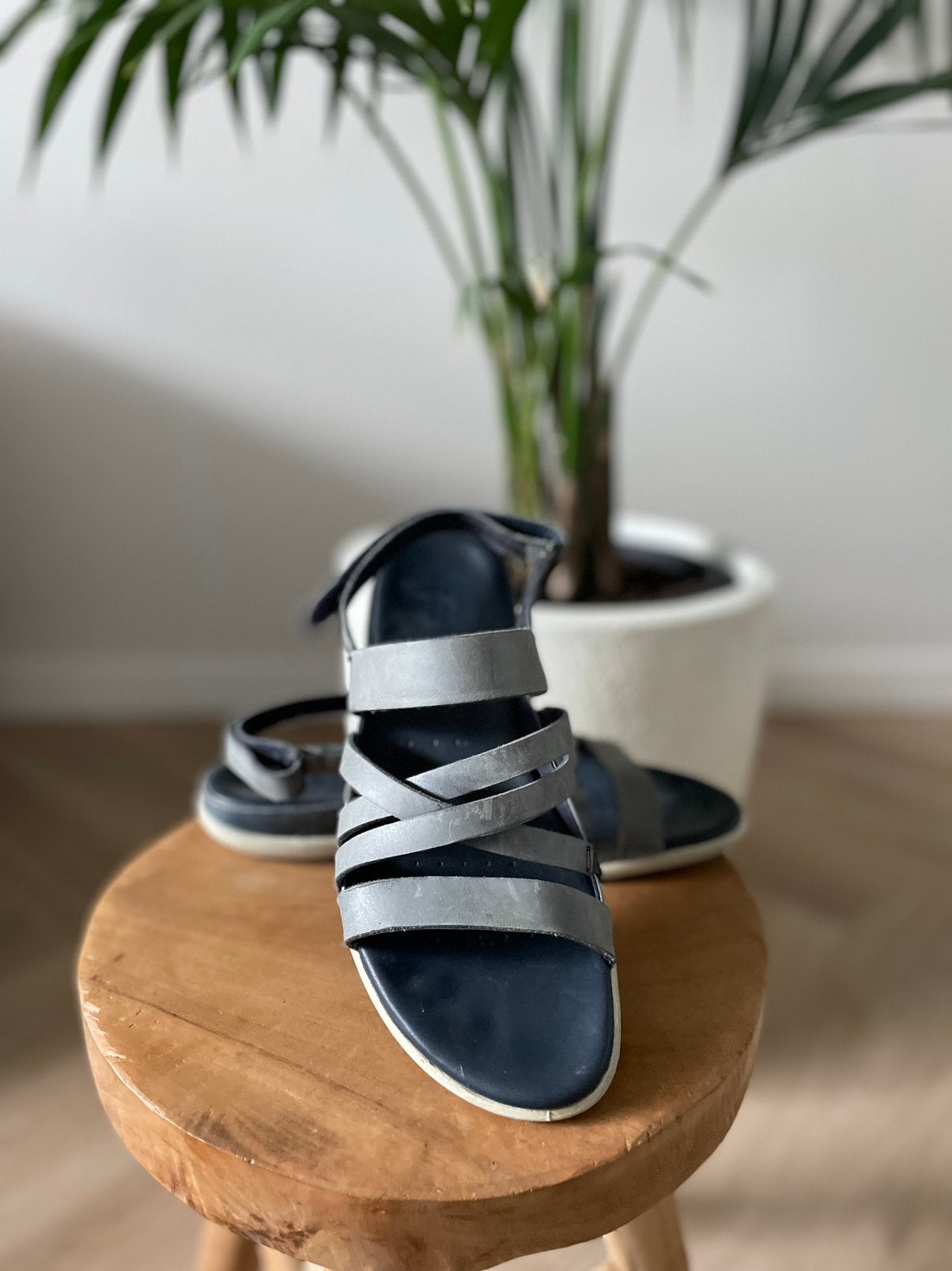 Super Comfort ECCO sandalen!, Kleding | Dames, Schoenen, Verzenden, Zo goed als nieuw, Blauw, Sandalen of Muiltjes