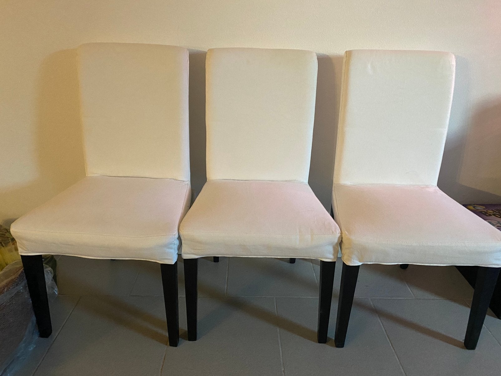 6 Ikea hendriksdal eetlamerstoelen, Ophalen, Zo goed als nieuw, Wit, Eén