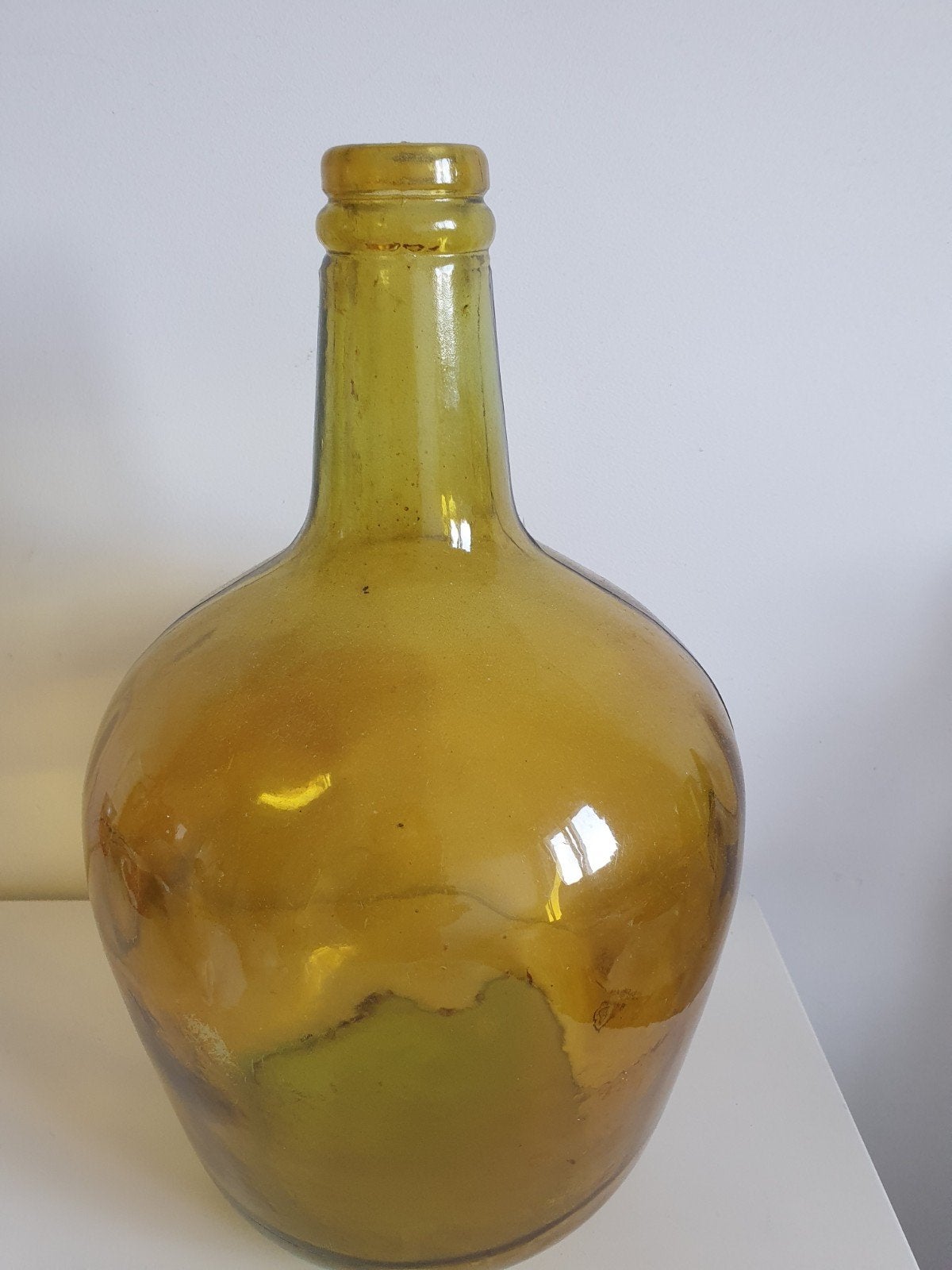 Vintage , wijn fles lengte 35 cm x 24 cm breedte, Ophalen of Verzenden