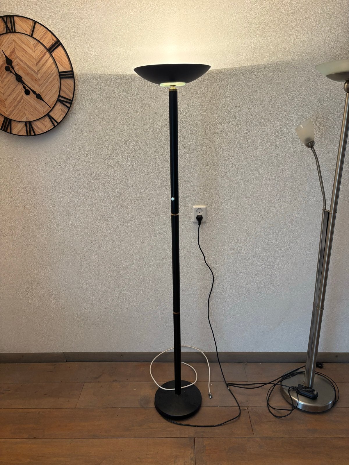 Zwarte lamp met dimmer, Ophalen, Gebruikt, Overige fittingen, Metaal