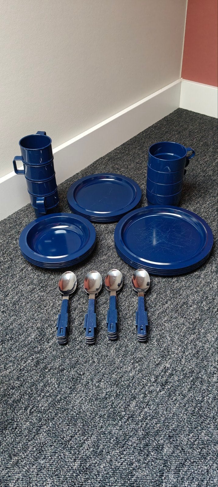 Mepal – Kampeerservies/Campingservies (Donkerblauw), Ophalen, Zo goed als nieuw