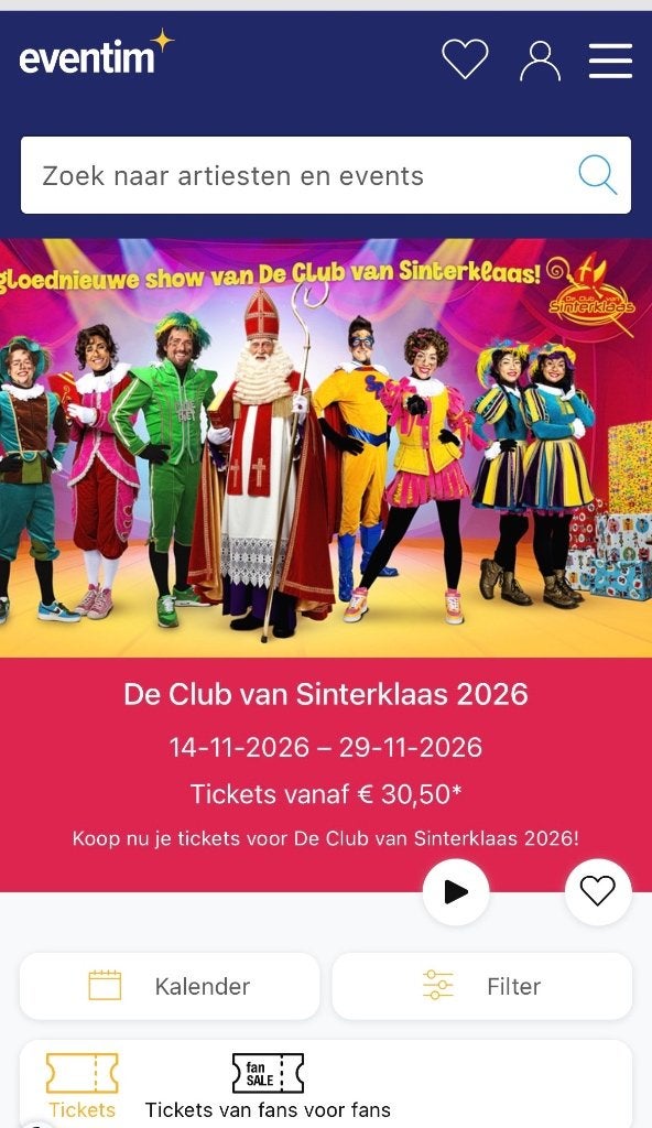 De club van sinterklaas, Tickets en Kaartjes, Theater | Musical, Drie personen of meer, November