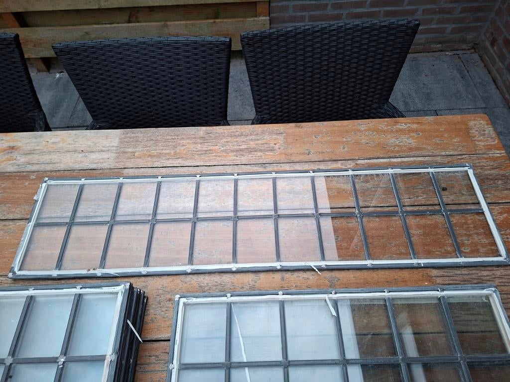 15 glas in lood ramen in zgst, Doe-het-zelf en Verbouw, Glas en Ramen, Ophalen, Minder dan 80 cm, Zo goed als nieuw, Minder dan 80 cm