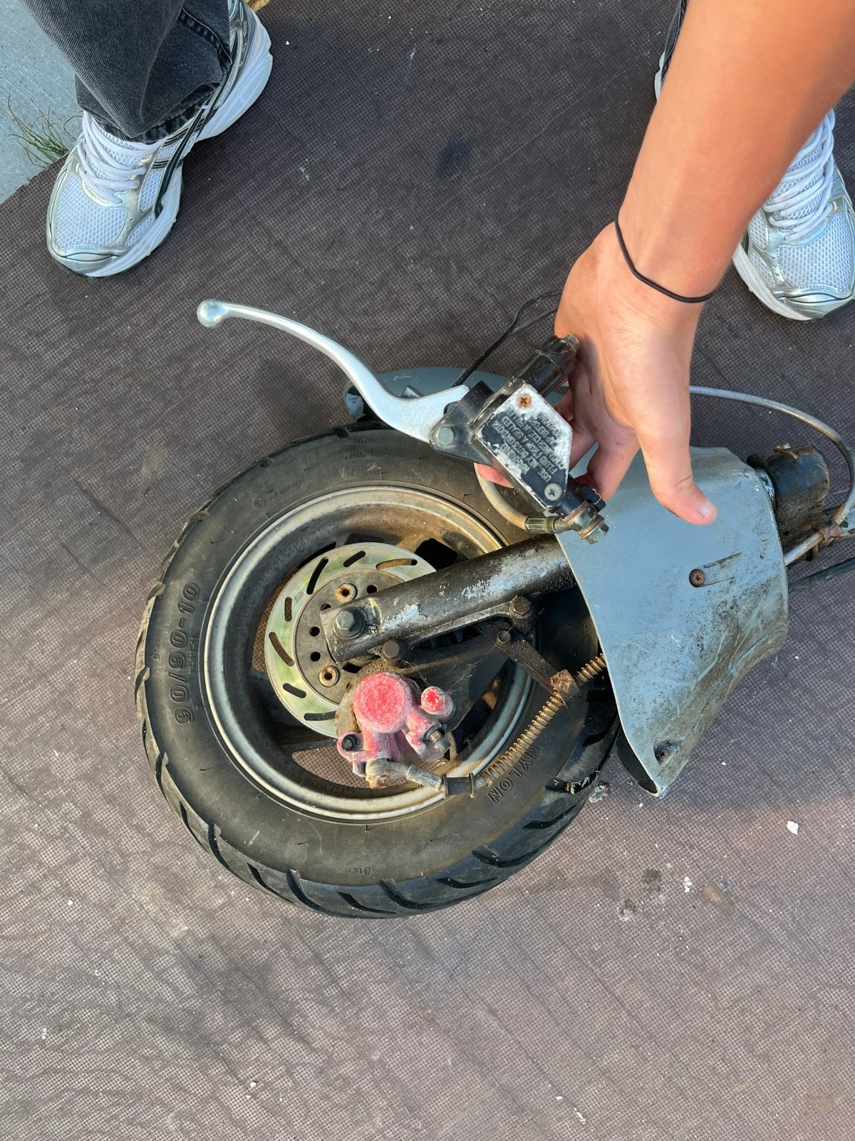 Sym Tonik vork met werkend remsysteem en montagemateriaal, Ophalen, Gebruikt, Overige typen, SYM