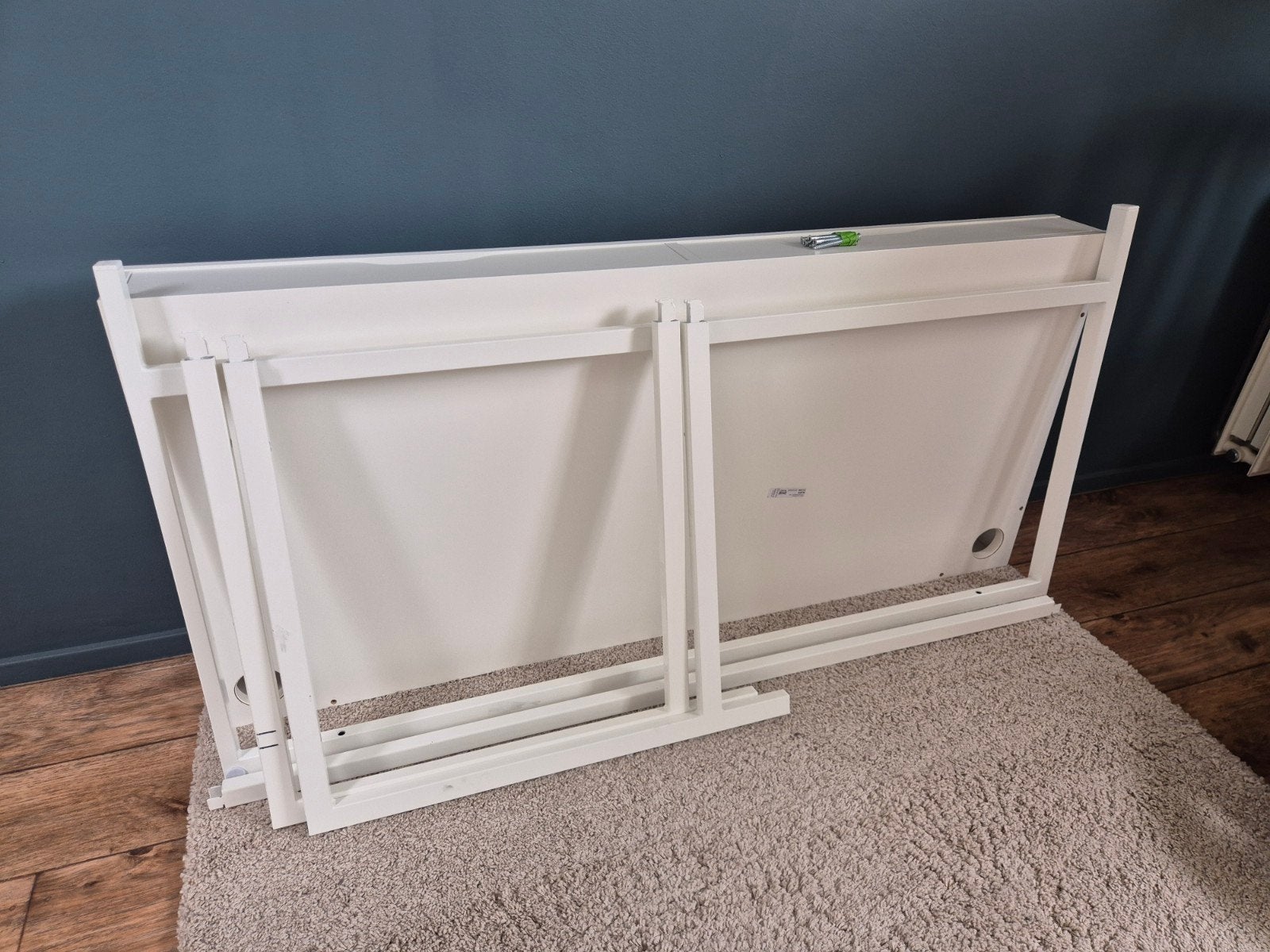 IKEA Alex bureau wit (100x48x76cm), Ophalen, Met lades, Gebruikt, 48 cm