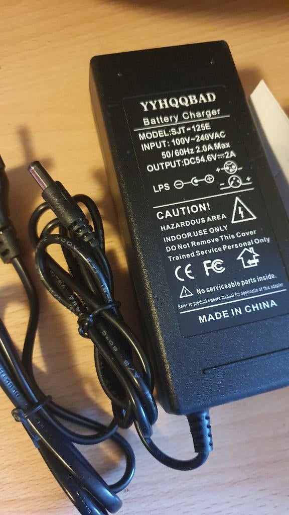 Fatbike oplader adapter charger 54.6v 48v OUXI etc, Ophalen of Verzenden, Nieuw, OUXI/ALLE FATBIKES