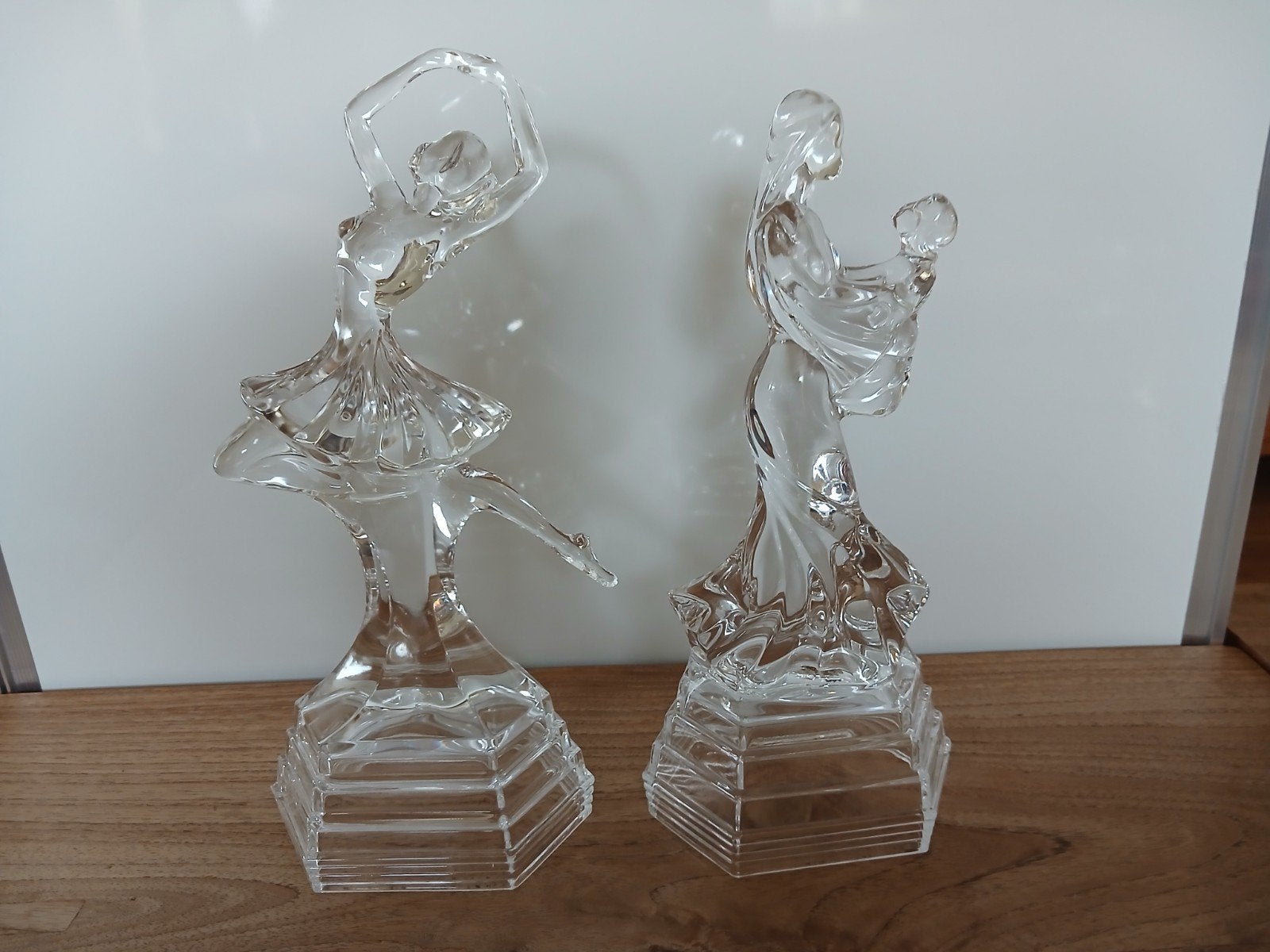 Glazen beeldjes RCR  ballerina en moeder met kind, Ophalen of Verzenden
