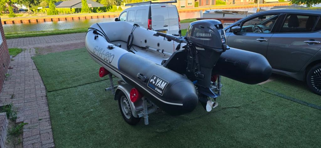 *2025* Yam 380S met Yamaha 15pk buitenboordmotor en trailer, Watersport en Boten, Ophalen, Aluminium, 4 m, 15 pk