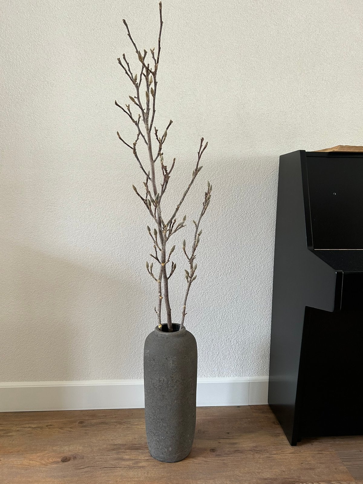 Vaas van Still, Ophalen, 47 cm, Zo goed als nieuw, Grijs