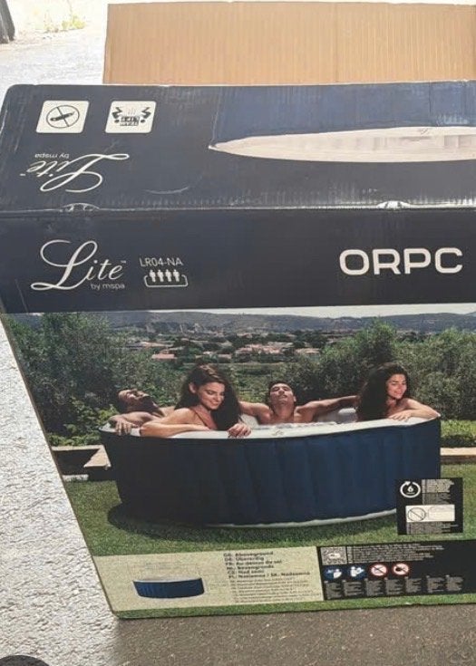 Opblaasbare Jacuzzi Lite by Mspa LR04-NA, Tuin en Terras, Gebruikt, Minder dan 80 cm, Opblaaszwembad, Rond
