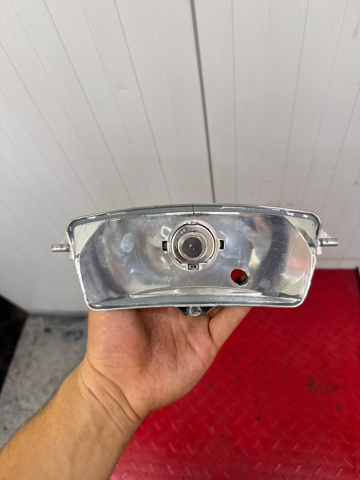 Piaggio SKR / Skipper koplamp binnenwerk (zonder glas), Ophalen of Verzenden, Gebruikt, Koplamp, Piaggio