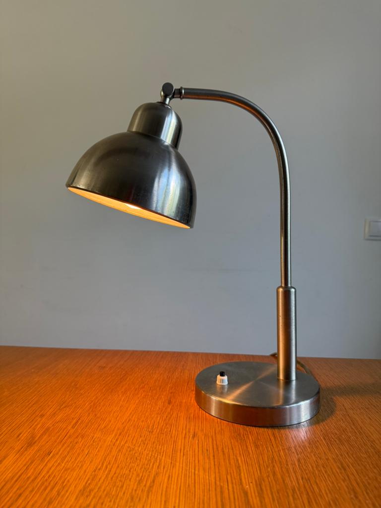Vintage Art Deco bureaulamp - Bauhaus stijl jaren 30 design, Huis en Inrichting, Lampen | Tafellampen, Vintage mid century art deco bauhaus jaren 30 design