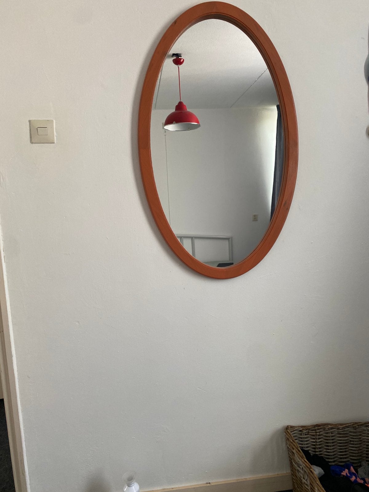 Spiegel, Ophalen, Zo goed als nieuw, Rechthoekig, Minder dan 100 cm