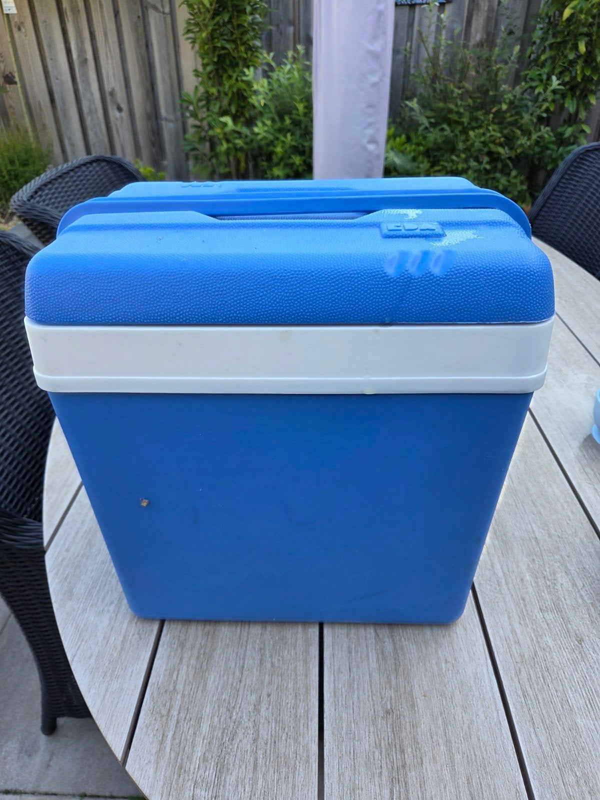 Blauwe koelbox - Ideaal voor picknicks en uitjes, Caravans en Kamperen, Koelboxen, Ophalen, Gebruikt, Koelbox, Koelelement