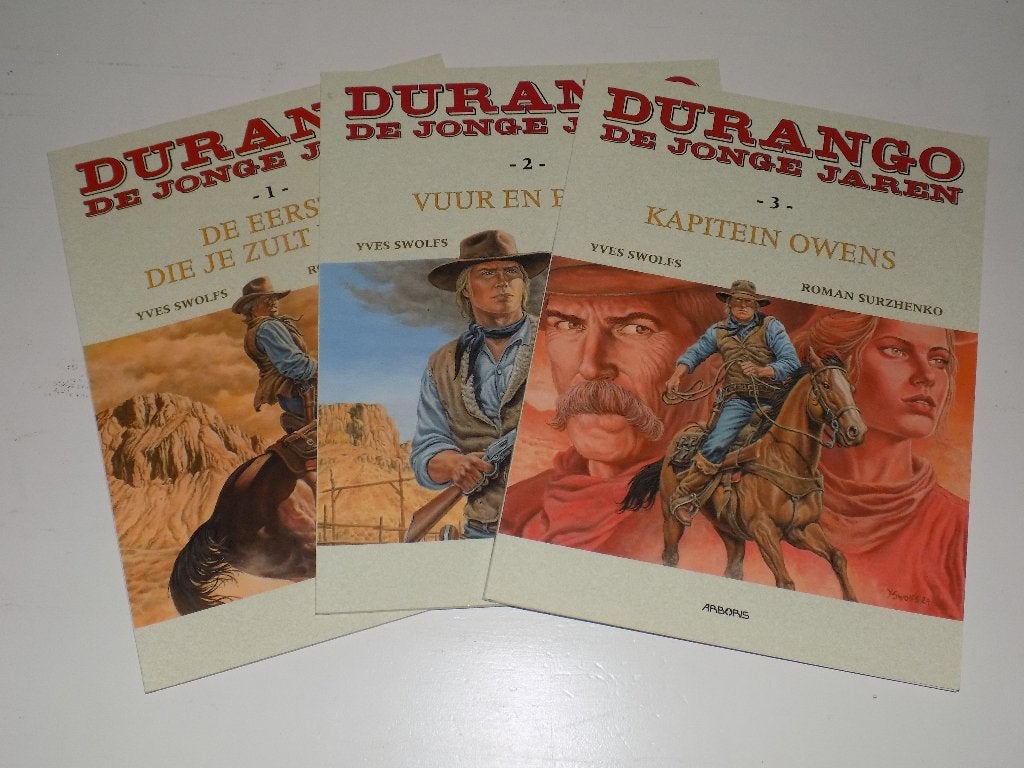 Durango [De jonge jaren] ~ Complete serie 1 t/m 3, Complete serie of reeks, Ophalen of Verzenden, Zo goed als nieuw