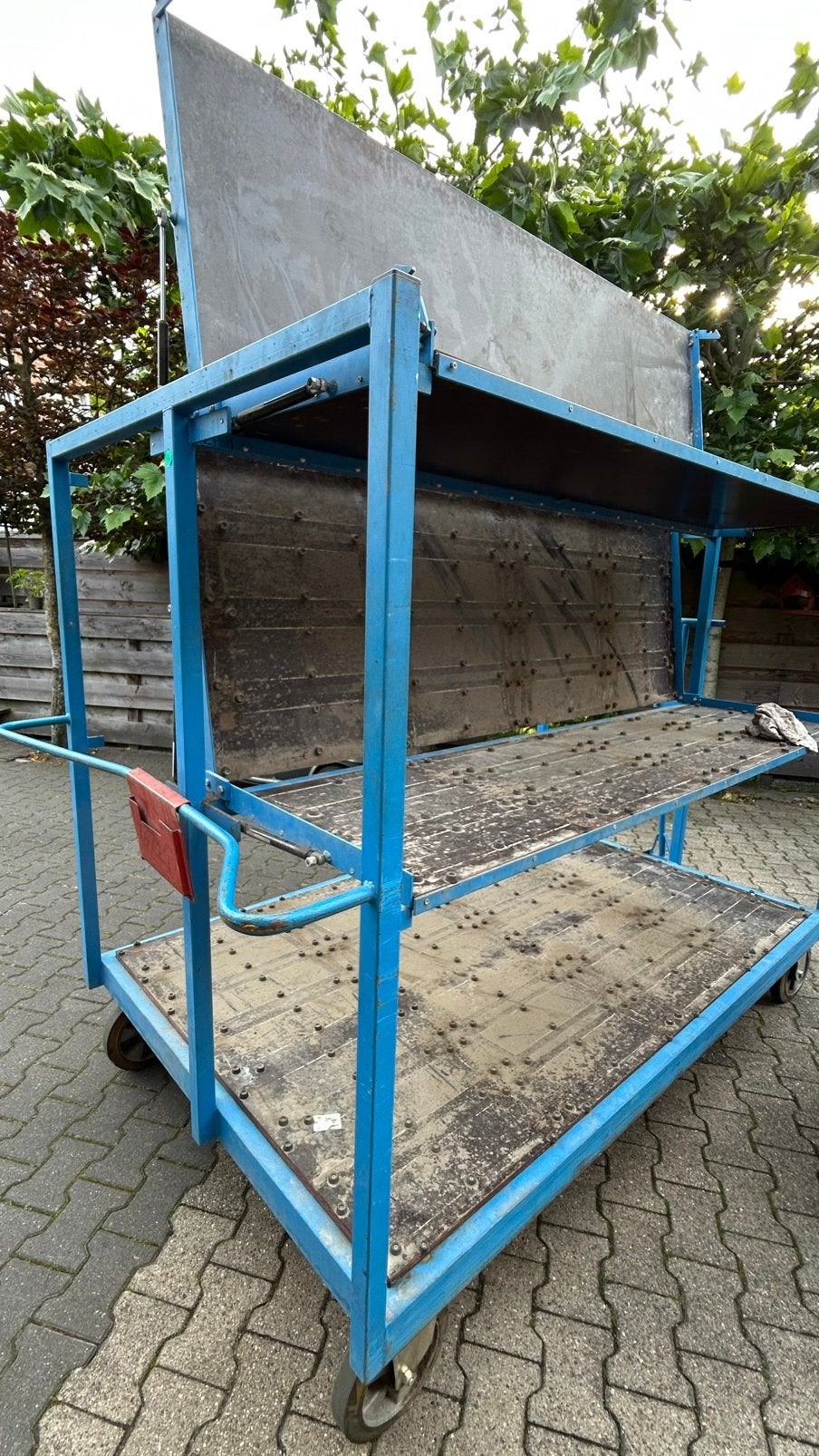 Transport / opslag karren met opklapbare plateaus, Doe-het-zelf en Verbouw, Transportwagens, 100 liter of meer, Ophalen, Gebruikt
