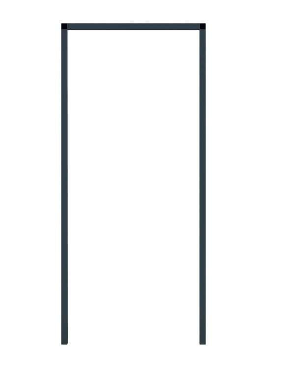 Cando inbouwkader hordeuren antraciet 108x239cm (1), Ophalen, Nieuw, Minder dan 100 cm