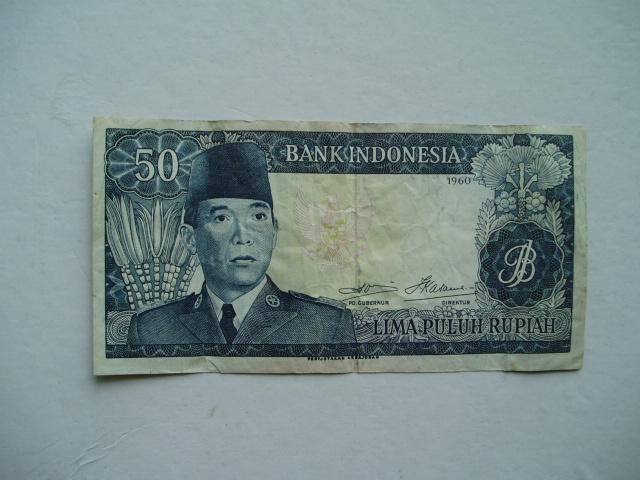 1496. Indonesia, 50 rupiah 1960 Dr. Ir. Achmed Soekarno., Verzenden, Zuidoost-Azië, Los biljet