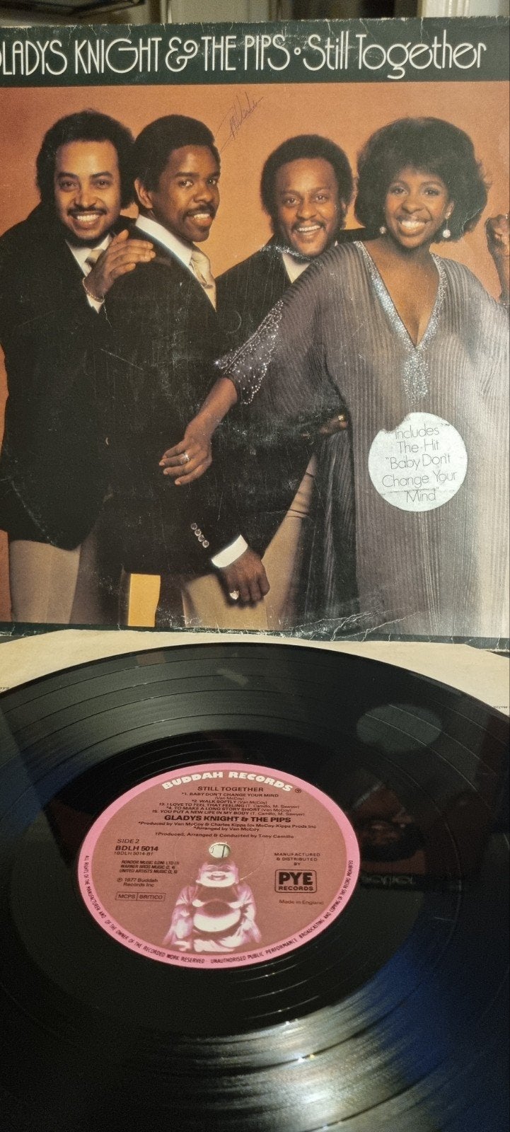 Gladys Knight & The Pips - Still Together LP (1977), Cd's en Dvd's, Vinyl | R&B en Soul, LP, Gebruikt, Ophalen of Verzenden, 12 inch